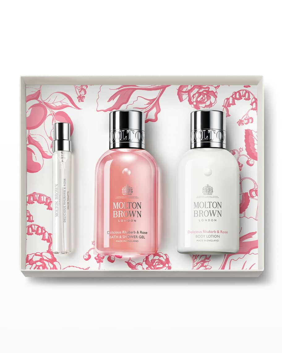 Molton Brown Mother's Day 2022 Rhubarb & Rose Fragrance Gift Set | Neiman Marcus