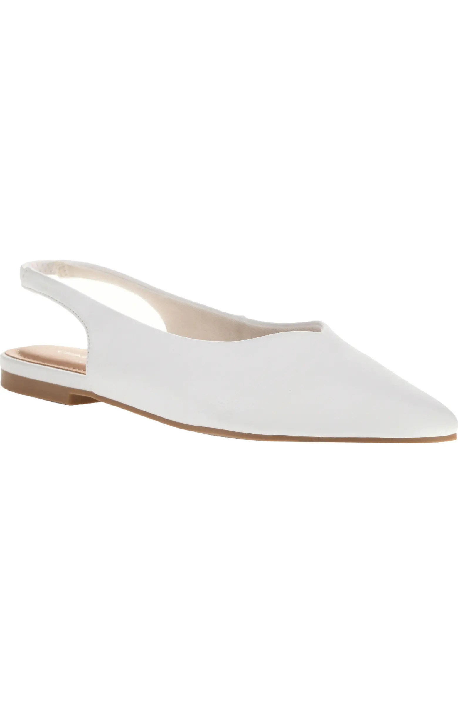 Hadiya Pointed Toe Slingback Flat (Women) | Nordstrom
