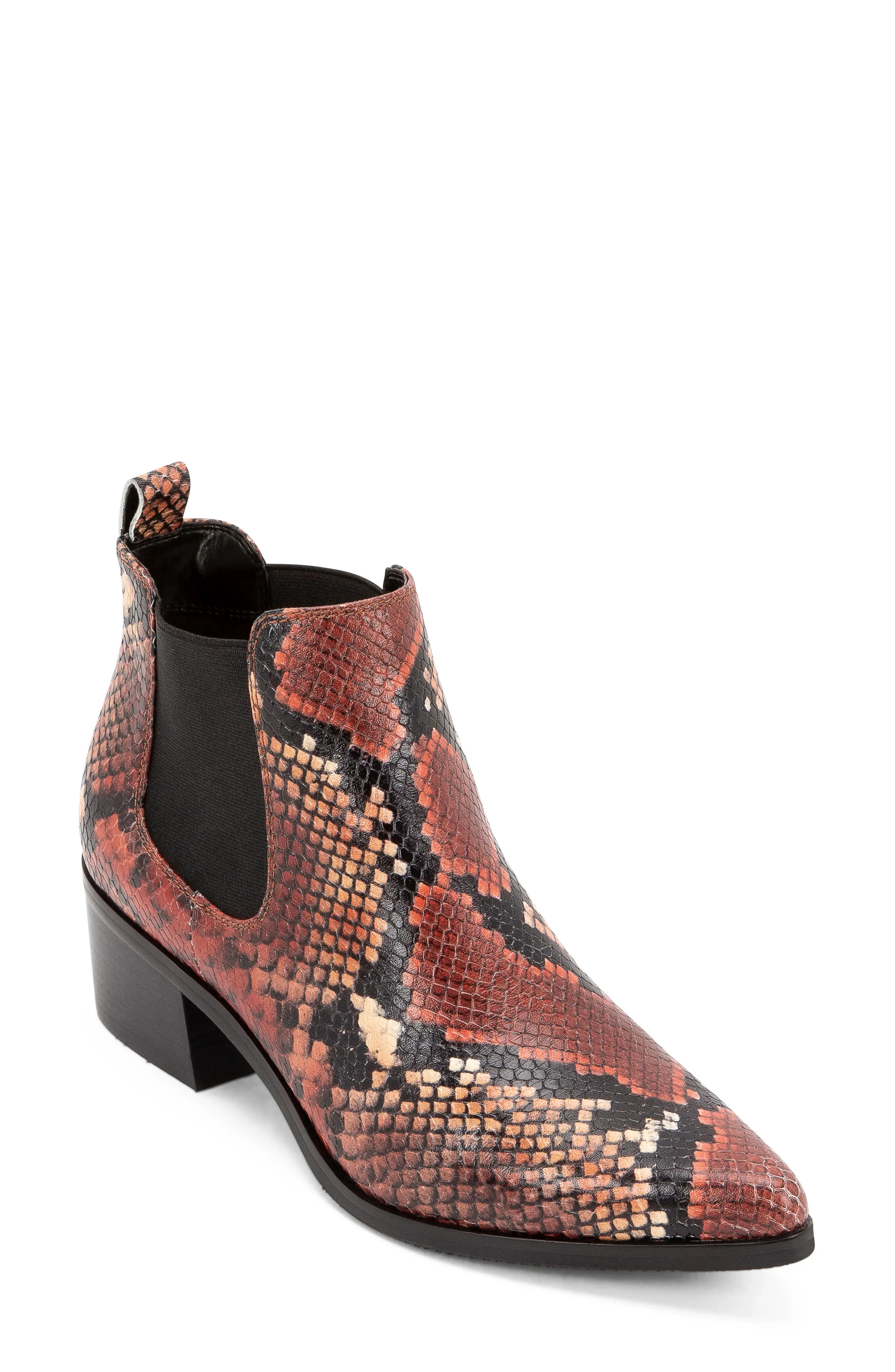 Women's Blondo Emelia Waterproof Chelsea Bootie, Size 9 M - Red | Nordstrom