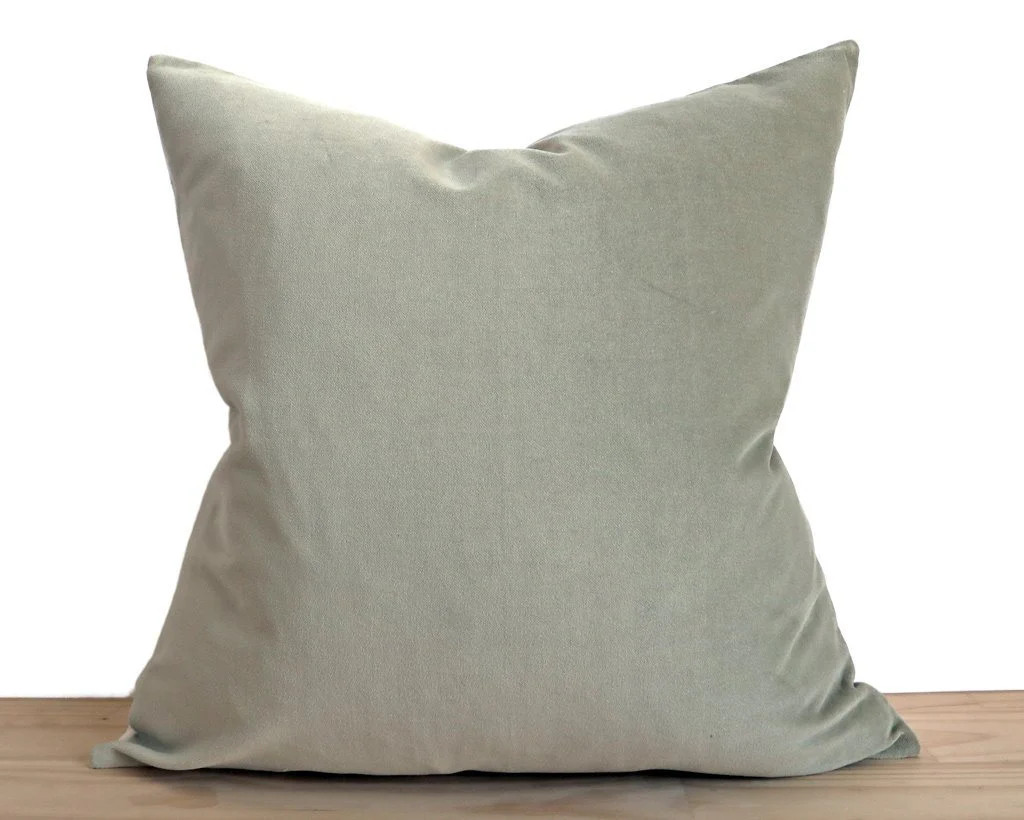 Velvet Pillow Cover, Sage Green | Coterie, Brooklyn