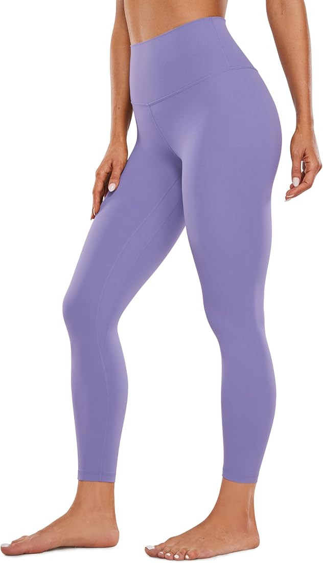 CRZ YOGA Womens Butterluxe High Waisted Yoga Leggings 25" - Double Seamed Buttery Soft Comfy Athl... | Amazon (US)