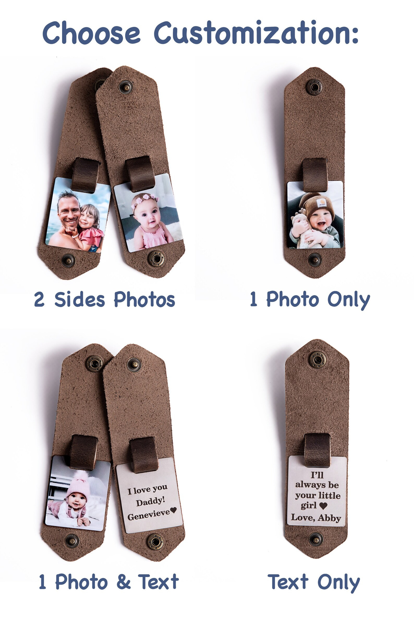 Papa Gifts Grandpa Photo Keychain Leather Keychain for - Etsy | Etsy (US)