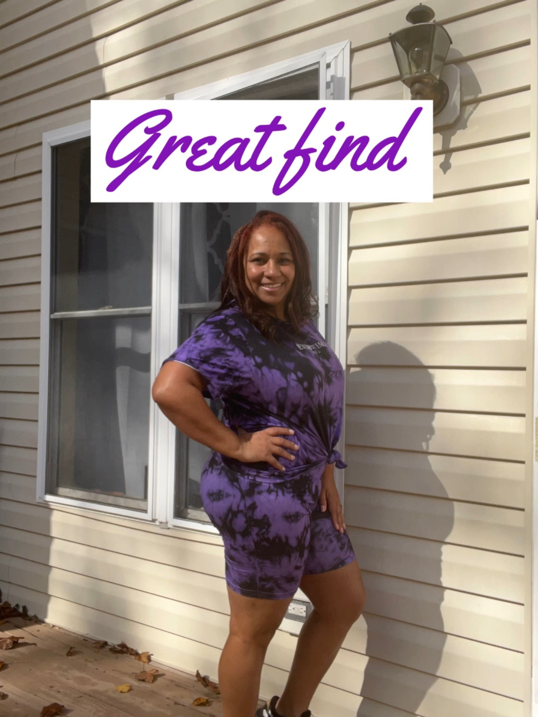This tye dye graphic tee and biker short set is soft and versatile 
Size large
Color black and purple

#LTKfindsunder50 #LTKmidsize #LTKover40