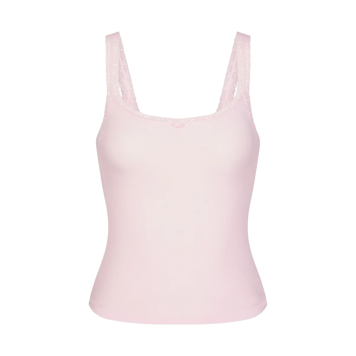 SOFT LOUNGE LACE TANK | NEON ORCHID ROSE PRINT | SKIMS (US)