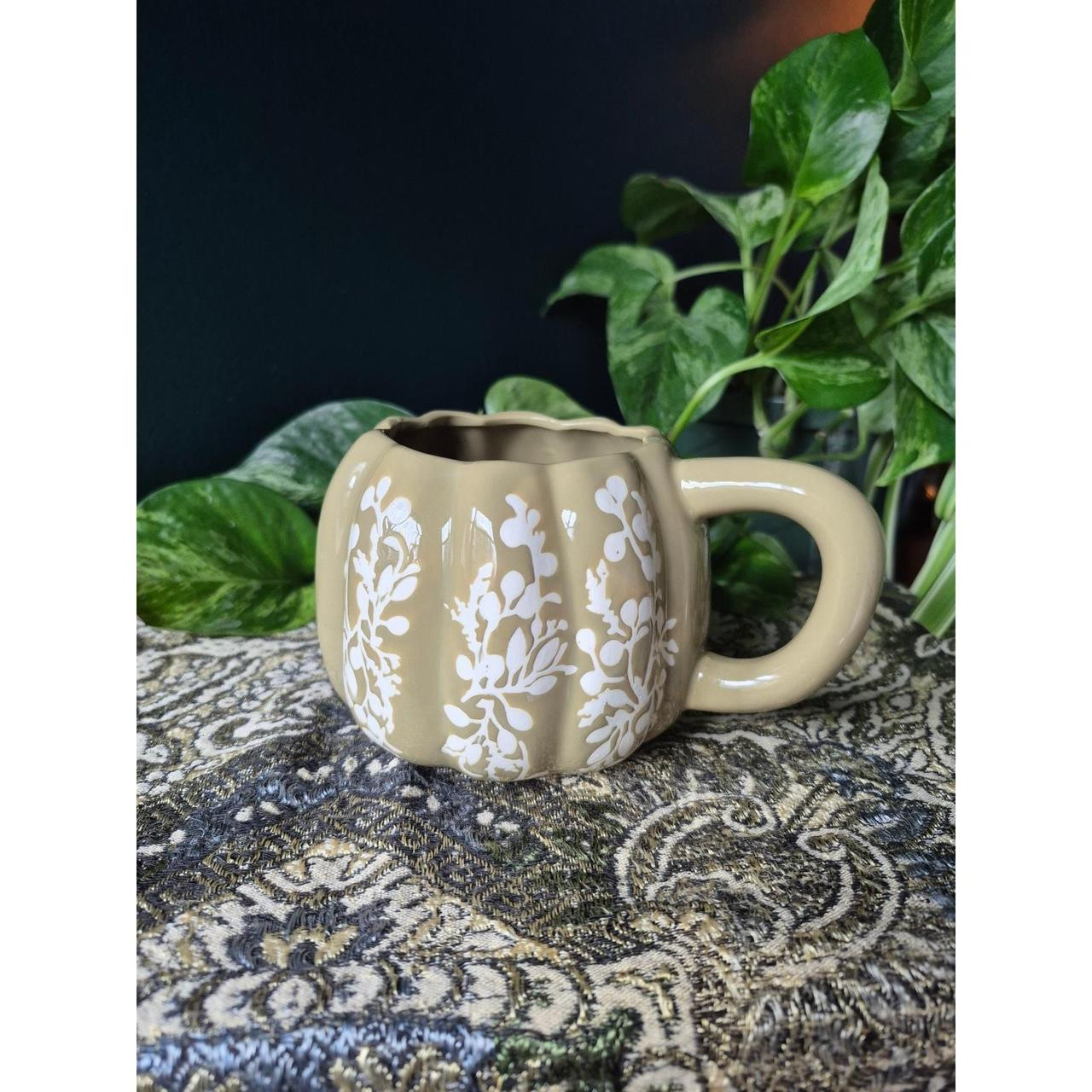 Anthropologie Dinnerware - Cream/Green | Depop US