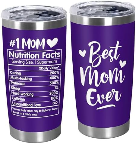 TEEZWONDER Birthday Gifts for Mom from Daughter Son - Best Mom Ever Stainless Steel Insulated Cof... | Amazon (US)