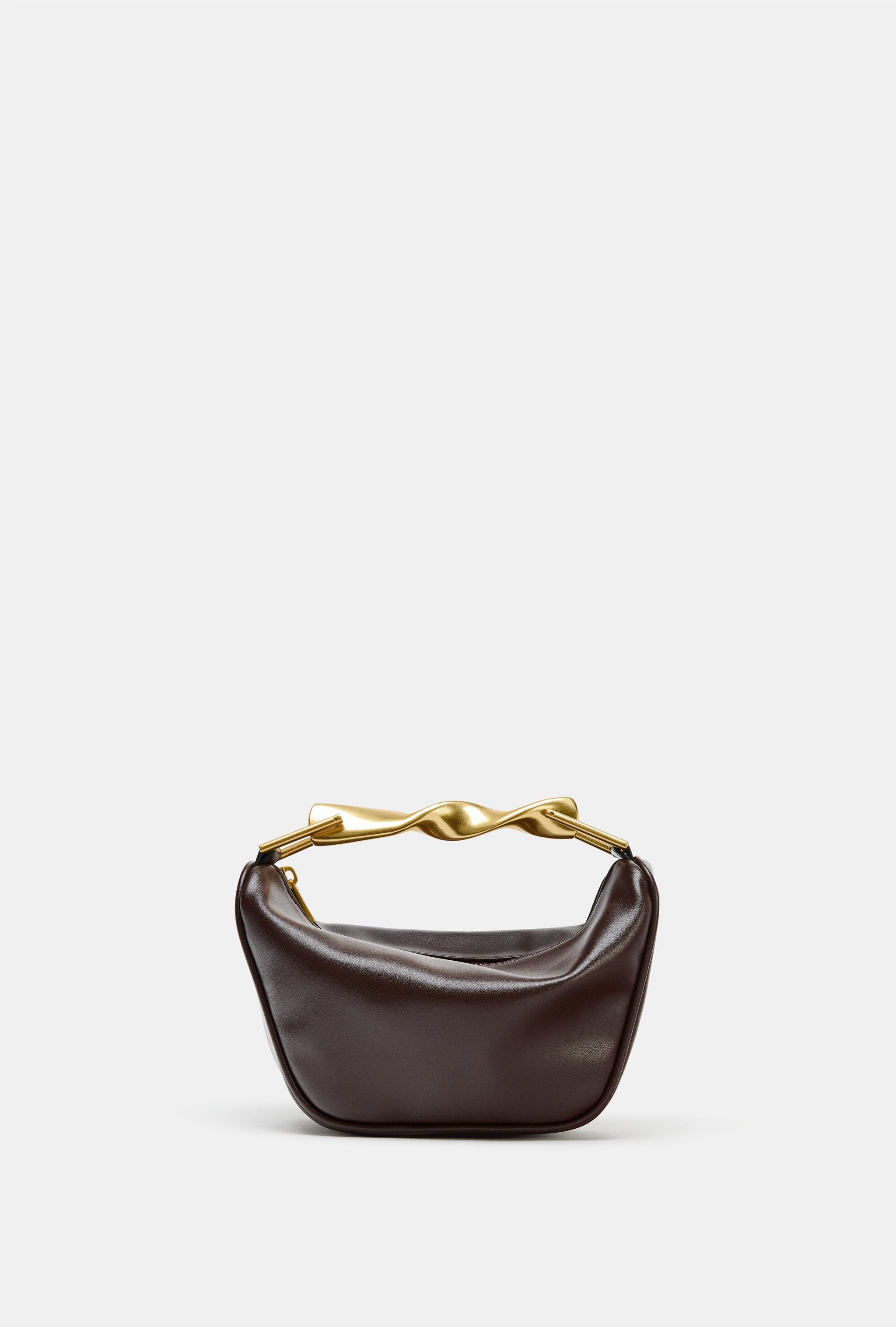 MINI HANDBAG WITH METALLIC HANDLE | Zara US