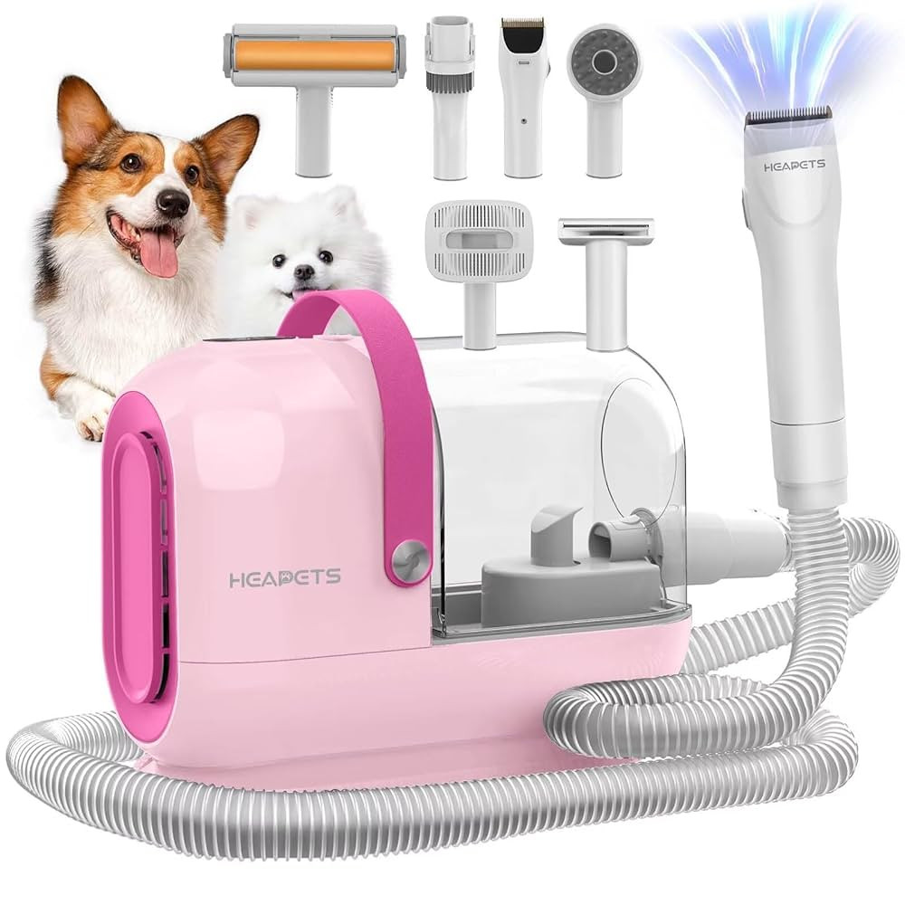 Dog Grooming Vacuum Kit - 3L Vacuum with 7 Tools, Low Noise Electric Clipper and Brush for Pet Sh... | Amazon (US)