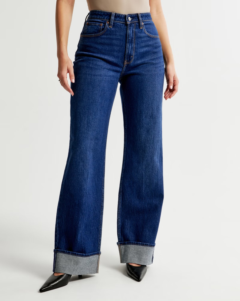 Women's Curve Love High Rise 90s Relaxed Jean | Women's Bottoms | Abercrombie.com | Abercrombie & Fitch (US)