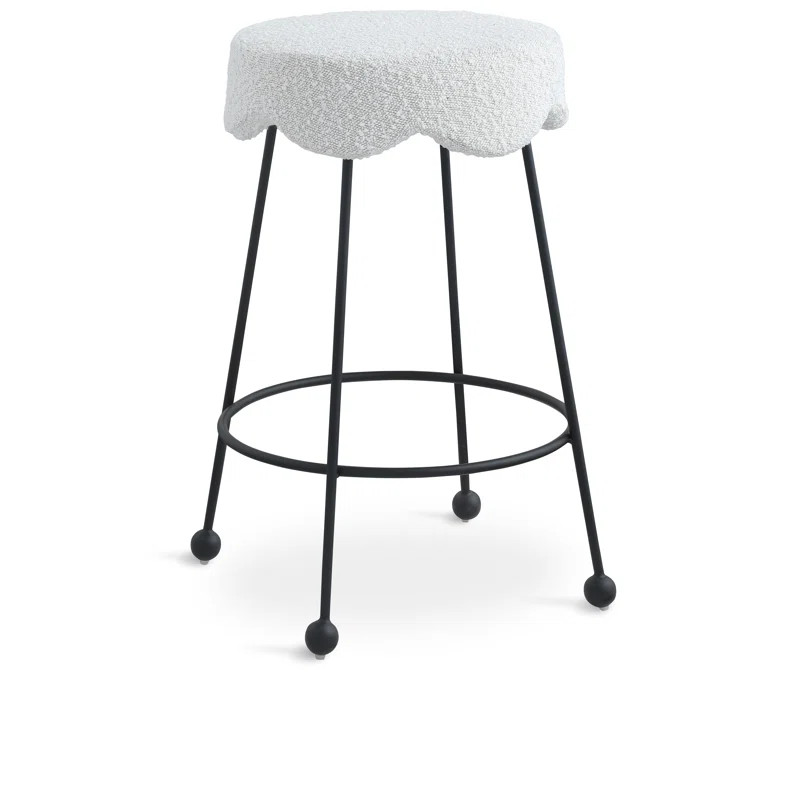 Ayviana Upholstered 26'' Counter Stool with Metal Frame | Wayfair North America