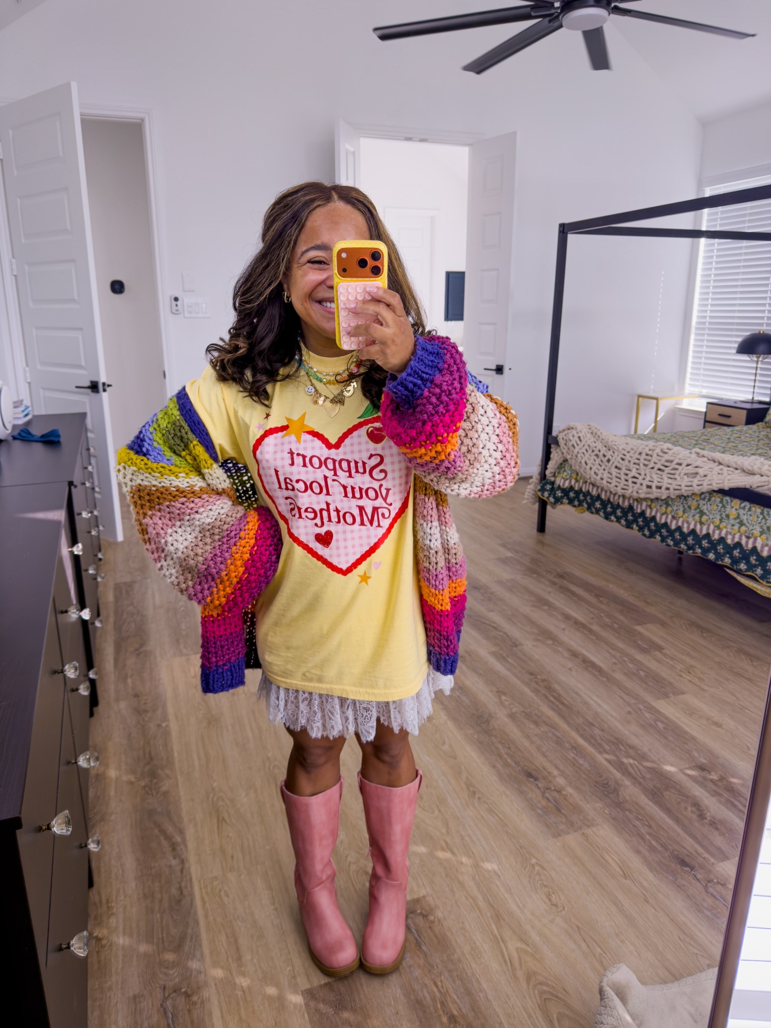 OOTD: the most fun outfit! Wearing a large in the shirt and medium in the cardigan 

#LTKootd #LTKmomlife