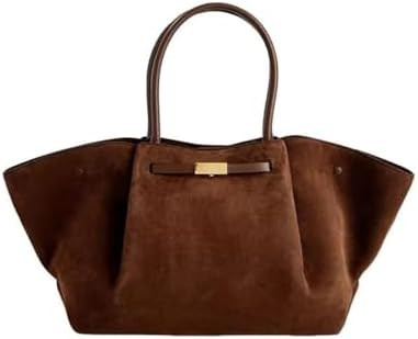 Large Capacity Female Shoulder Bag PU Leather Simple Designer Woman Handba | Amazon (US)