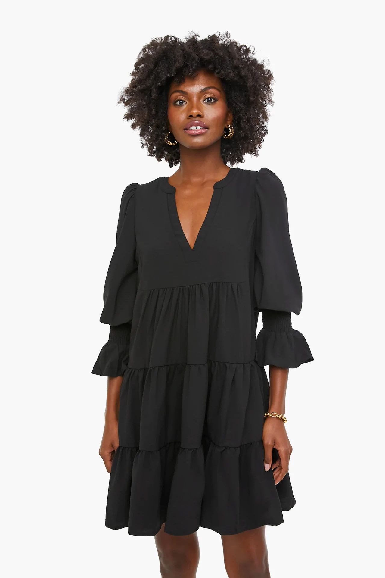 Black Crepe Kenzo Dress | Tuckernuck (US)