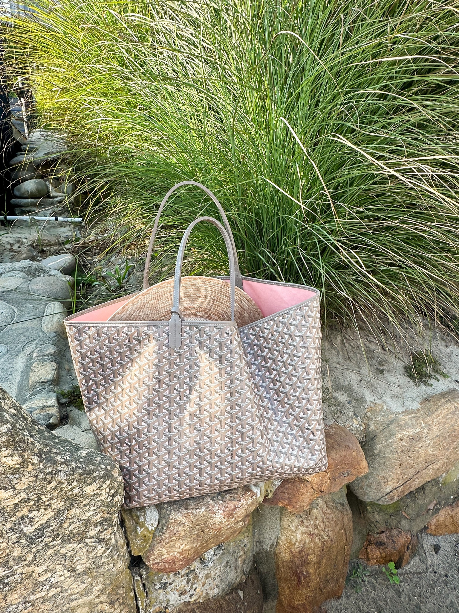 Goyard St Louis PM Claire Voie Grege Pink Brand New Selling at Cost