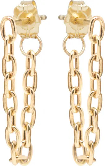 Zoë Chicco Heavy Metal Chain Drape Earrings | Nordstrom | Nordstrom