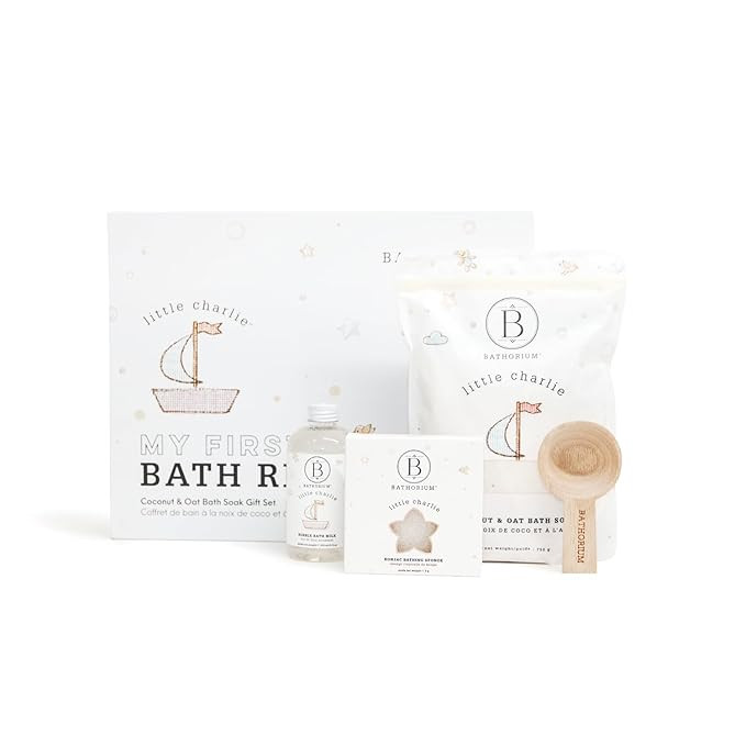 Bathorium Little Charlie My First Bath Ritual Gift Set, Bath Kit with Oat, Coconut & Organic Oils... | Amazon (US)
