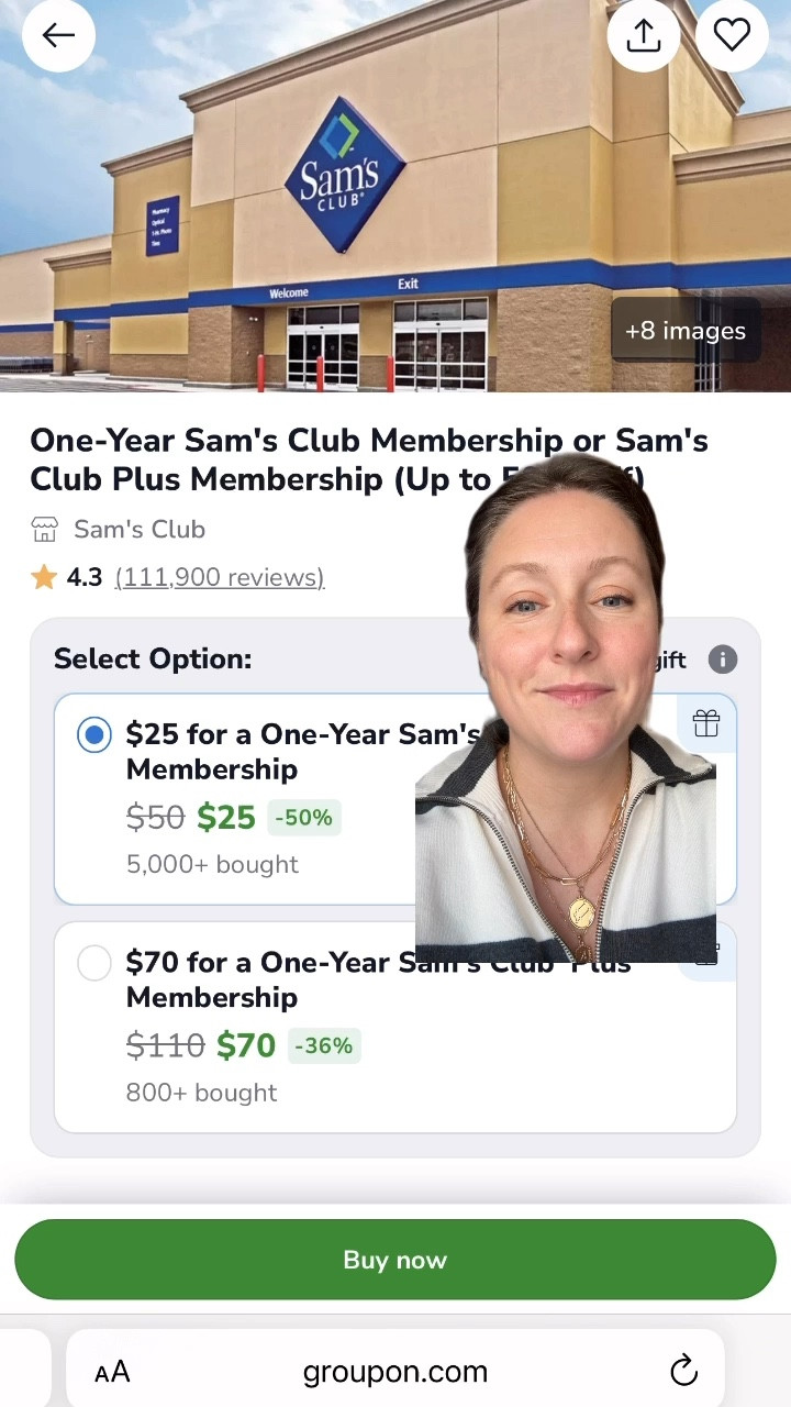 Attention, shoppers! I’ve got another Groupon deal for you: Sam’s Club memberships are just $25 right now with this Groupon (that’s 50% off!). 🎉 If you’ve always wanted to join, now is the time. So many of Sam’s Club items have gone viral (their cozy, soft blankets, arched cabinet, affordable patio sets), and all for good reason. They are all a great value for the price! 

Living a beautiful life on a budget is totally possible. Groupon is a great way to save money on everyday items and is also a great resource for unique and thoughtful gift ideas for Christmas, birthdays, and the upcoming holiday season. 

I’ve also linked to a few other Groupon deals that will help you save money.

#GrouponPartner #GiftingWithGroupon #GrabLifeByTheGroupon @groupon


#LTKCyberWeek #LTKFindsUnder50 #LTKSaleAlert