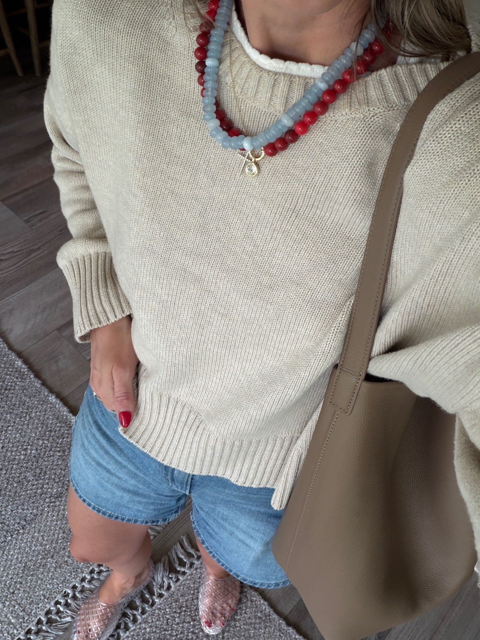 Got cloudy and rainy today but I have the cutest necklace stack so I don’t mind. 🥹😝

#LTKootd