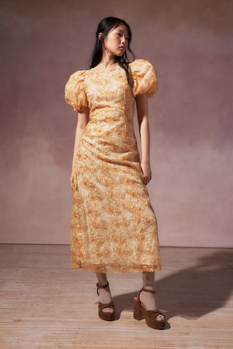 Sister Jane Dream Garden Sequin Floral Midi Dress | Urban Outfitters (US and RoW)