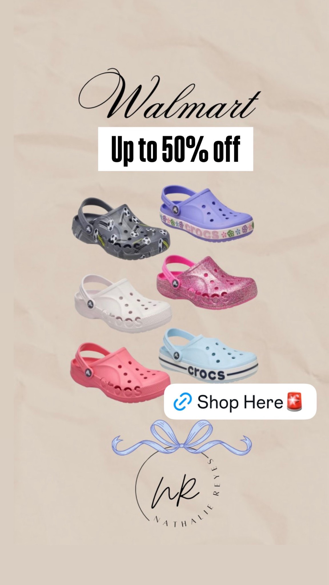 Crow are up to 50% off at Walmart right now⚡️ #crocs #kidscrocs

#LTKSaleAlert #LTKKids #LTKBaby