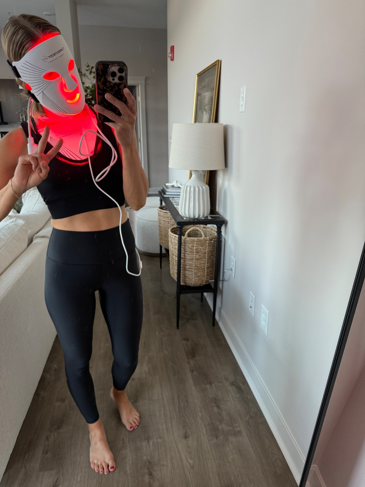 Wearing XS leggings, small sports bra (Mask Code: LINDSEY10)

#LTKBeauty #LTKActive #LTKOver40