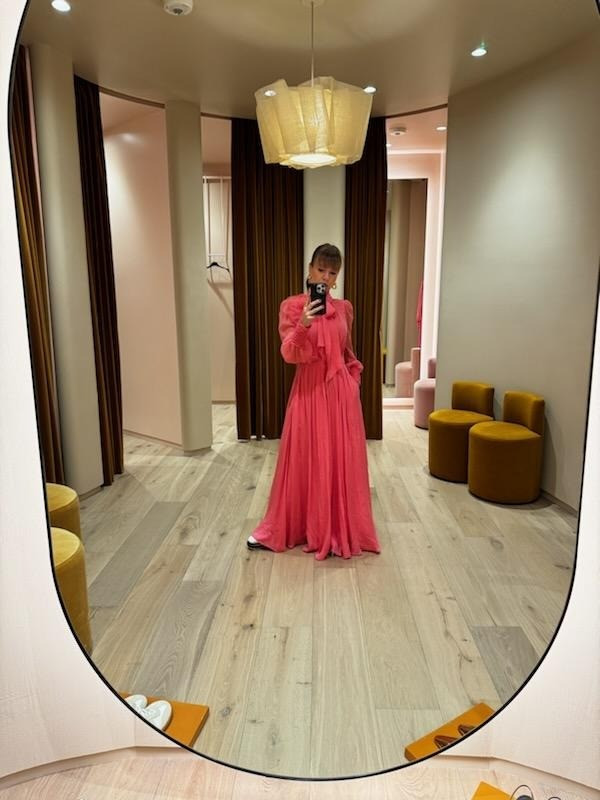 Me+Em - Silk Full-Length Dress with Corsage + Belt

#LTKstyletip #LTKparties