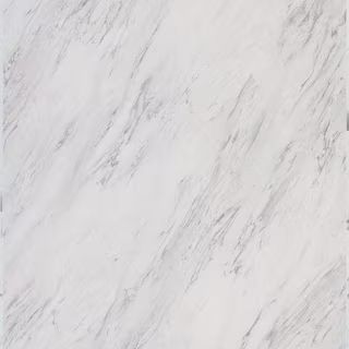 TrafficMaster Carrara Marble 12 in. x 12 in. Peel and Stick Vinyl Tile (30 sq. ft. / case) SS1212... | The Home Depot