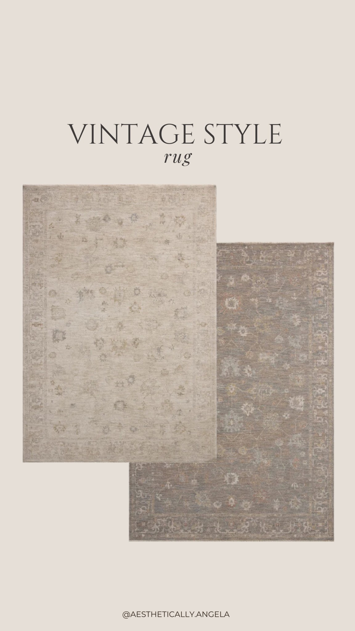 Loving this pretty and subtle vintage-style rug from the Chris Loves Julia x Loloi collection! ☁️🤍 It’s available in two colors. 🤩

#LTKSaleAlert #LTKHome