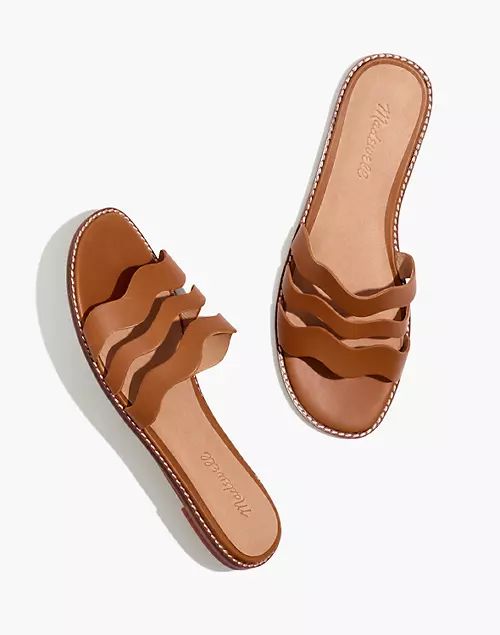 The Wave Slide Sandal in Vachetta Leather | Madewell