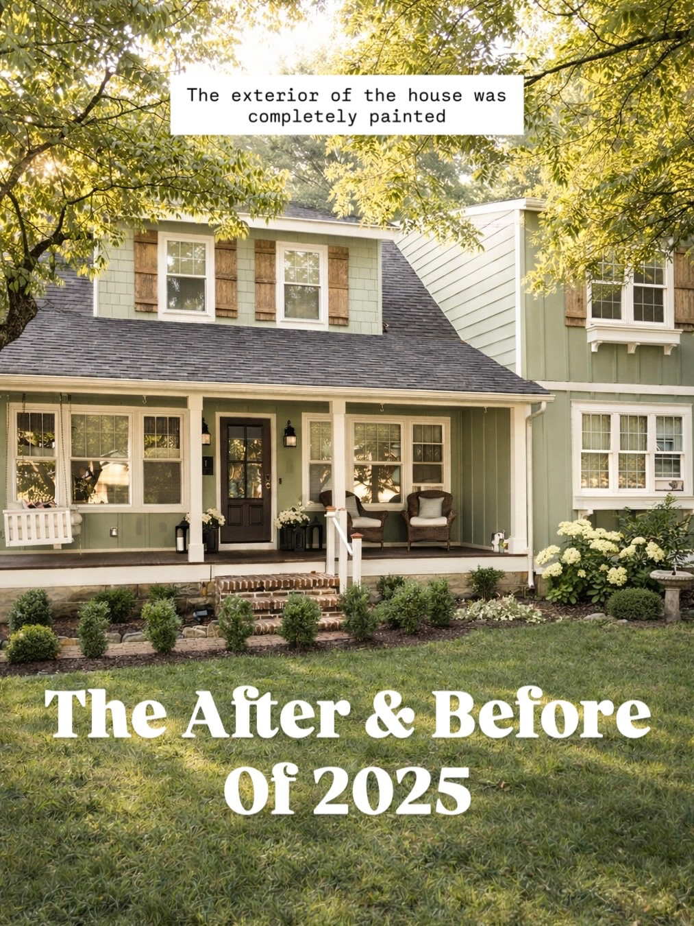 I almost didn’t do a recap. It felt unnecessary, or like I didn’t have enough to show. But mentally, I needed the reminder that progress was made, even when it didn’t feel obvious at the time.

2025 felt slow while I was living it. Looking back at the before and afters, I realized how much actually happened.

This is just a recap of projects that were started and finished. I’ll share a more personal, non-project reflection of 2025 in a separate post. For now, here are some of the bigger ones:

• Fully painted exterior with replaced siding and proper window trim
• Fauxyer finished and used every single day
• Primary bathroom remodel complete
• Upstairs guest bath painted (yes, it’s green) and done
• Designed and helped flip a house with @tacticalbuilders, including a small-budget kitchen
• Designed and built the fireplace at the flip house
• Created a sanctuary bathroom for C, fully his vision
• Finished the guest bath linen closet after way too much procrastination
• Wrapped up a primary bedroom makeover for the buyers of our old house

Maybe it didn’t feel fast or exciting in the moment, but a lot moved forward. Sometimes you don’t see progress until you stop and look.

#homerenovationideas #BeforeAndAfter #OldHouseRenovation #FixerUpperLife #casasconencanto