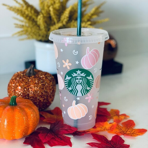 Starbucks Fall Cup Pastel Pumpkins Pumpkin Starbucks Cold - Etsy | Etsy (US)