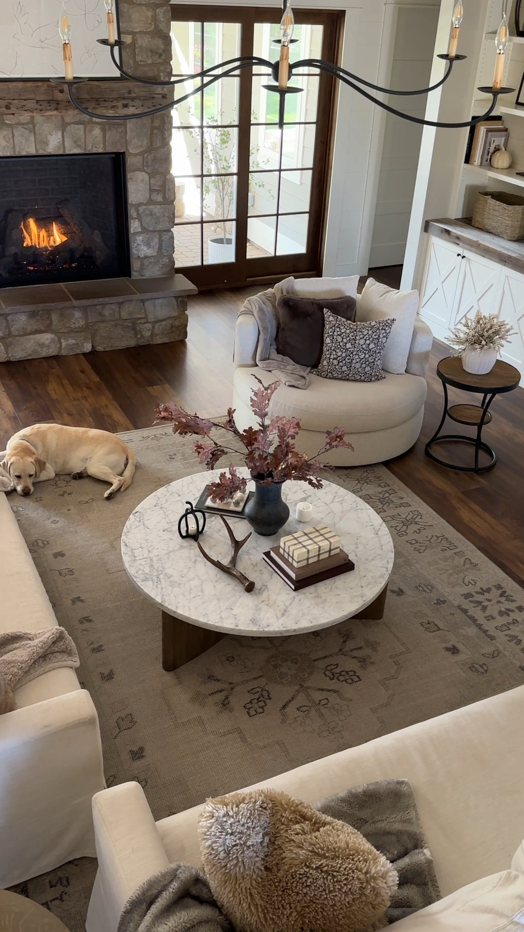 Heart of our home will be transitioning to holiday soon!  I love fall decor, but excited to have the glow of the holiday lights as the days get shorter

#LTKSeasonal #LTKHome #LTKVideo