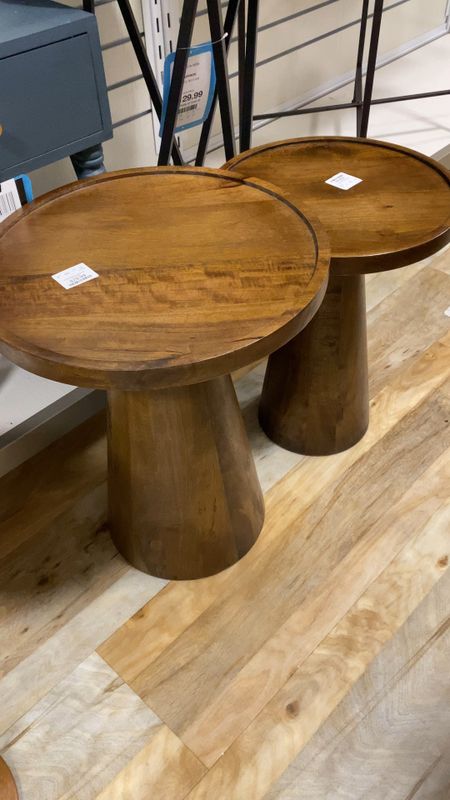 Wood nesting table with pedestal base to update your living room, den, and family room  

#LTKVideo #LTKstyletip #LTKhome