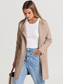 ANRABESS Women's Open Front Knit Lightweight Cardigan Casual Long Coatigan Sweater Lady Jacket Co... | Amazon (US)