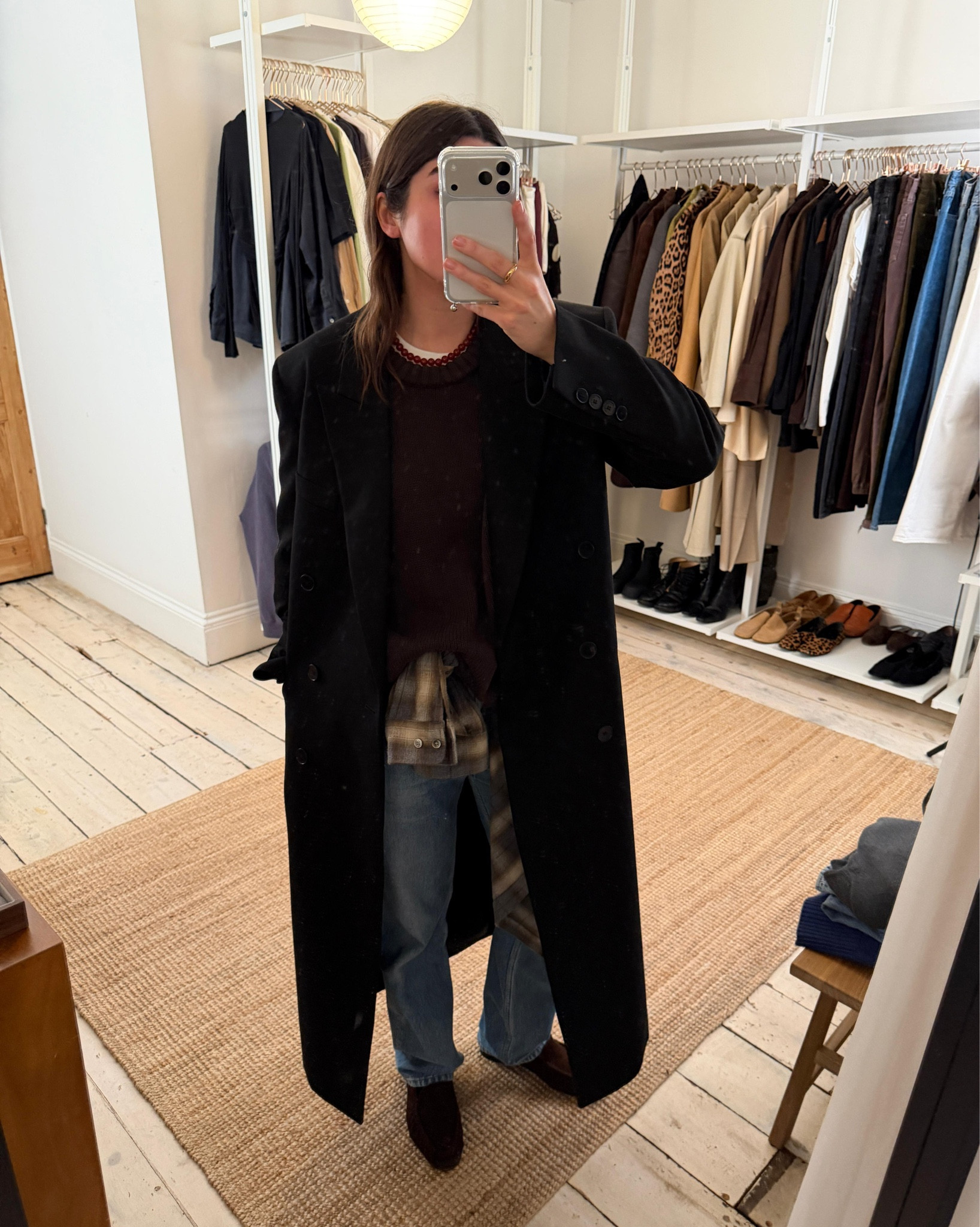 A waist tie detail adds a pop of print, texture or colour to your winter outfits. This plaid shirt is old season COOR, similar linked below 

 #LTKwinter #LTKstyletip