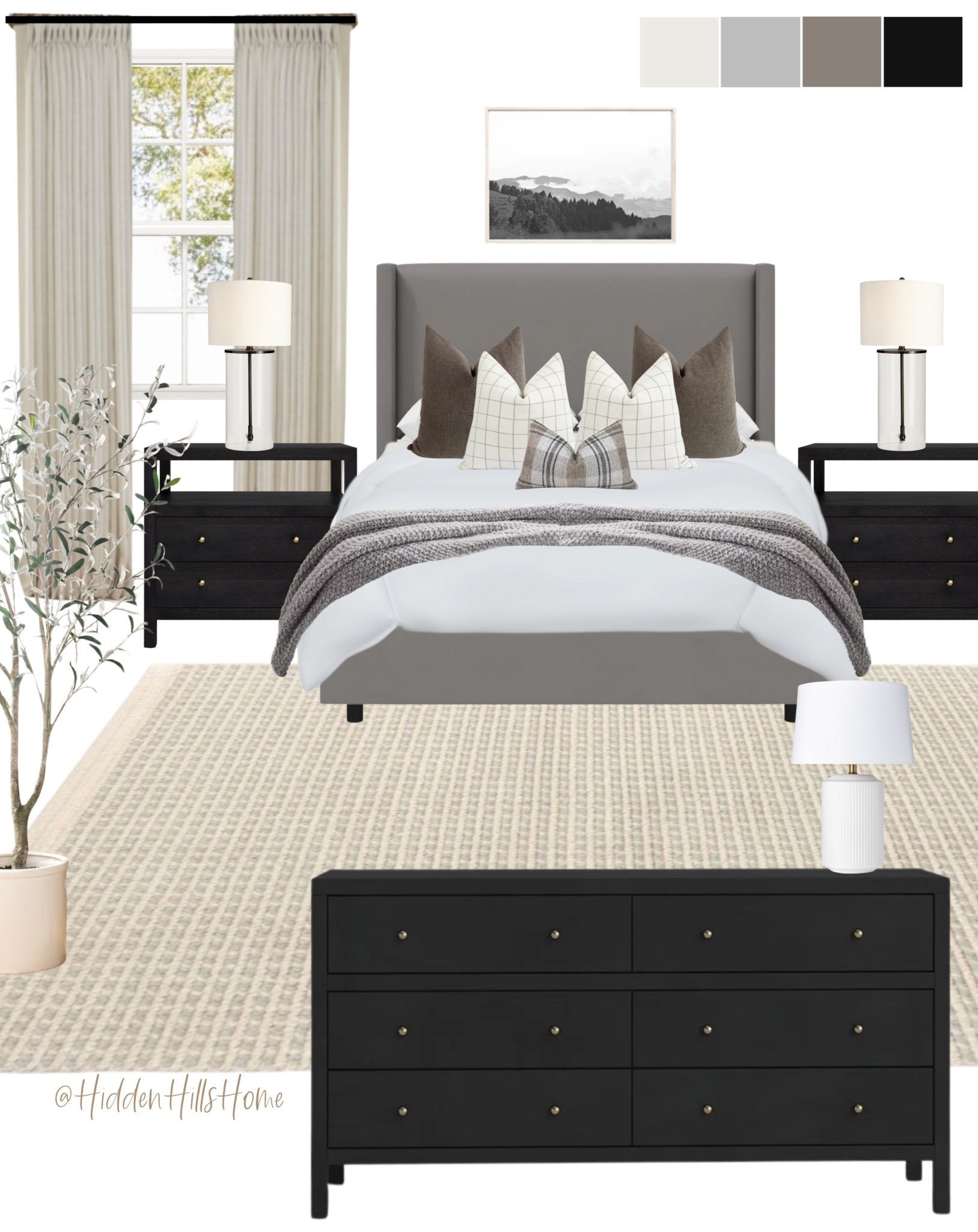 Master bedroom decor, bedroom mood board, home decor ideas, bedroom design, bedding, Hanson bed, bedroom rug, nightstands #bedroom

#LTKHome #LTKSeasonal #LTKSaleAlert