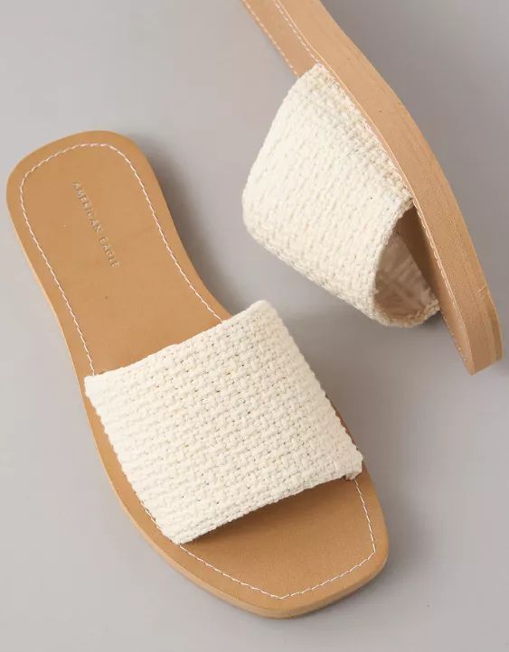 AE Textured Slide Sandal | American Eagle Outfitters (US & CA)