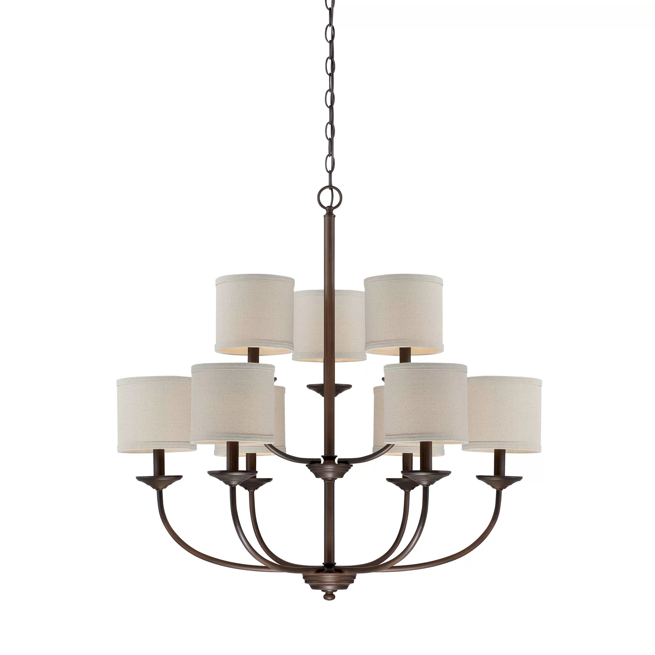 Steuben 9-Light Shaded Chandelier Tiered Chandelier | Wayfair Professional