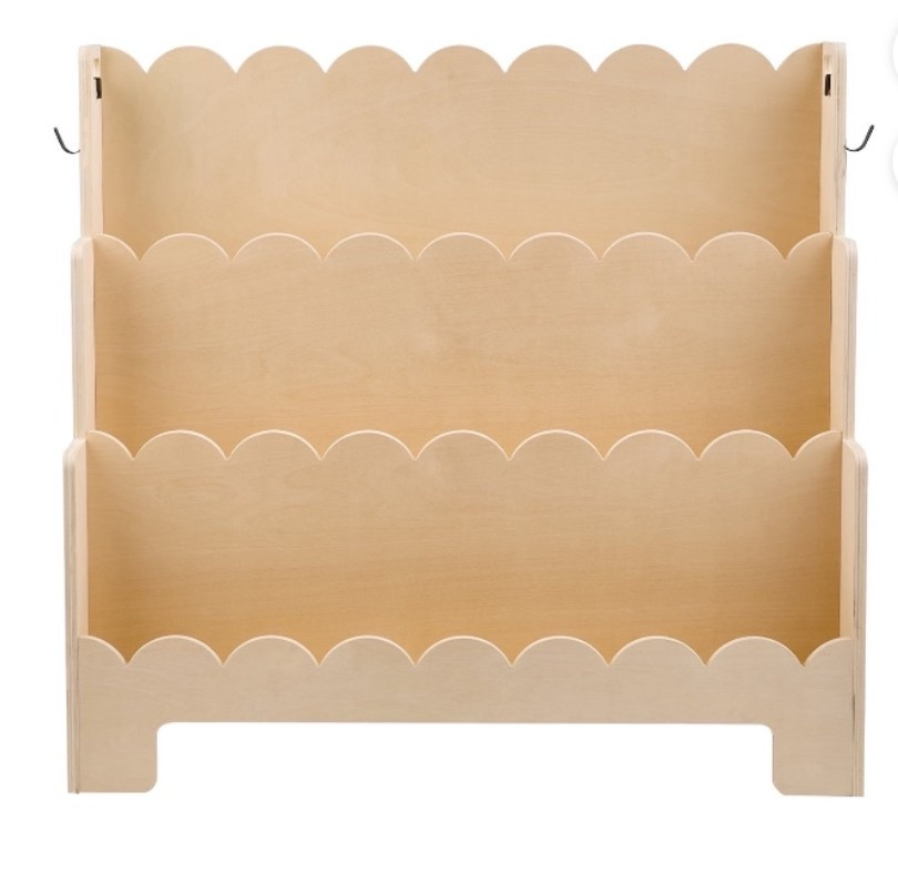 Scallop bookshelf under $50. This neutral color would be great for boys or girls! 

#ltkstorage #storagesolution #ltkkids

#LTKKids #LTKFindsUnder50 #LTKHome