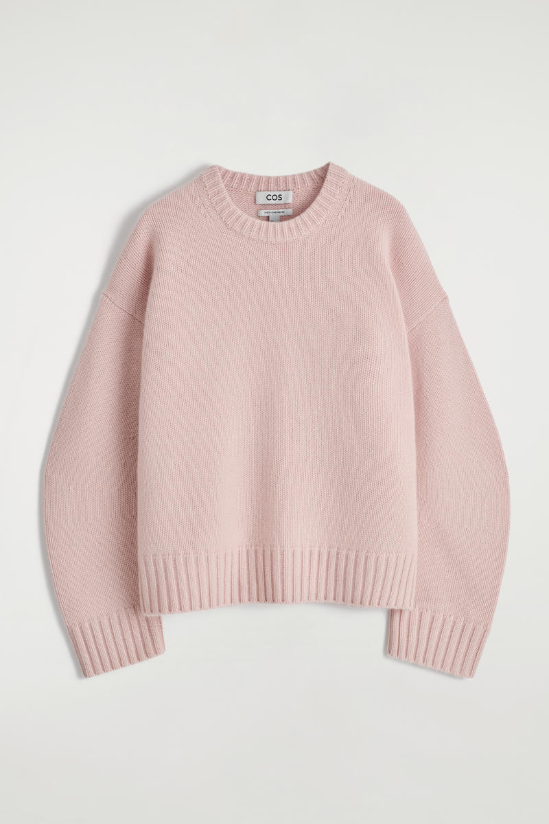 Chunky Pure Cashmere Crew-Neck Sweater | COS (US)