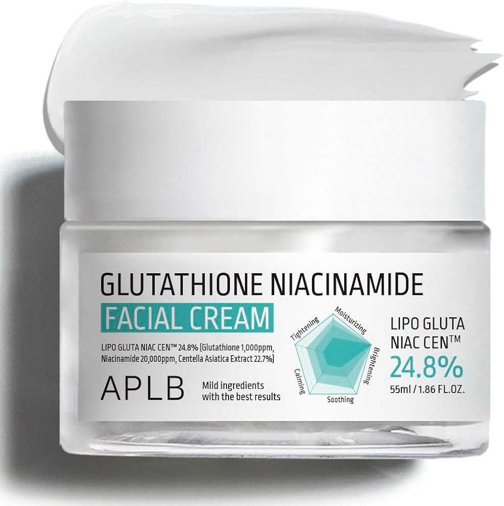 APLB Glutathione Niacinamide Facial Cream | LIPO GLUTA NIAC CEN™ 24.8% 1.86 FL.OZ/Korean Skinca... | Amazon (US)