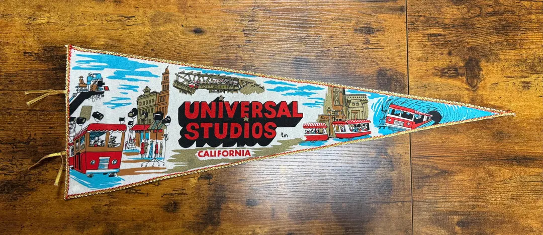 Vintage Universal Studios California Pennant Made in Japan - Etsy | Etsy (US)
