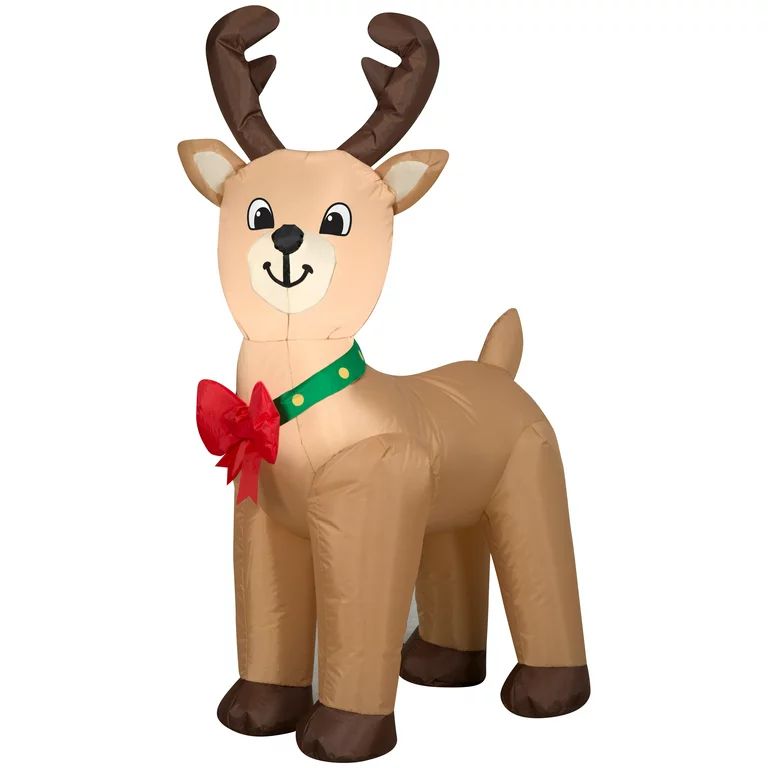 Holiday Time 4ft Reindeer Inflatable - Walmart.com | Walmart (US)