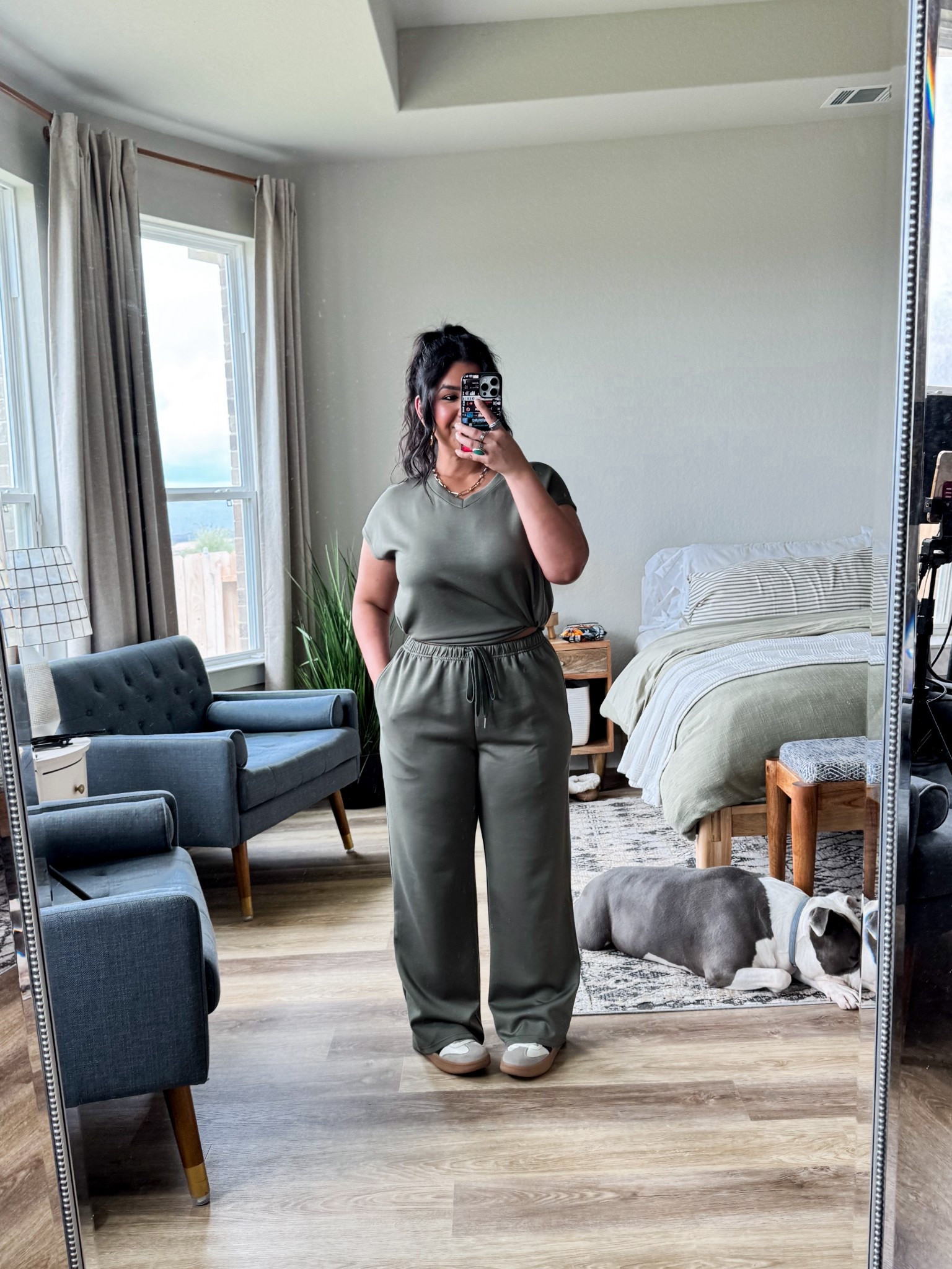 Walmart set under $20! I’m wearing my true size large and have the sides tied with a hair tie and tucked under. Gives the top much more shape! 

#LTKPetite #LTKOver40 #LTKMidsize