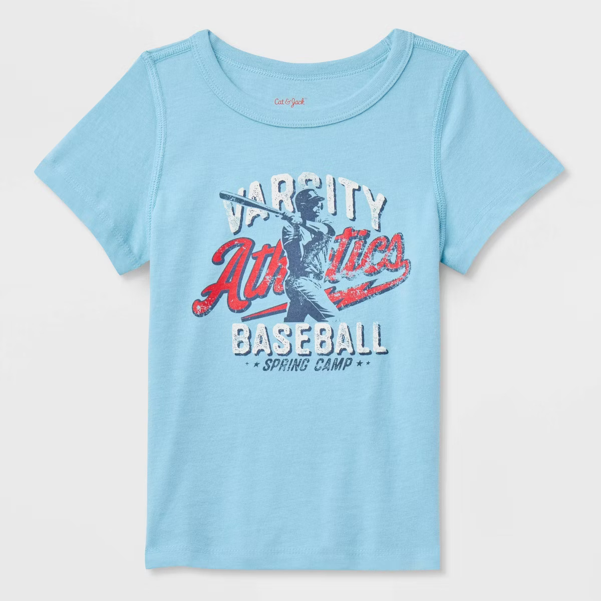 Toddler Adaptive Short Sleeve 4th of July Baseball Graphic T-Shirt - Cat & Jack™ Blue | Target