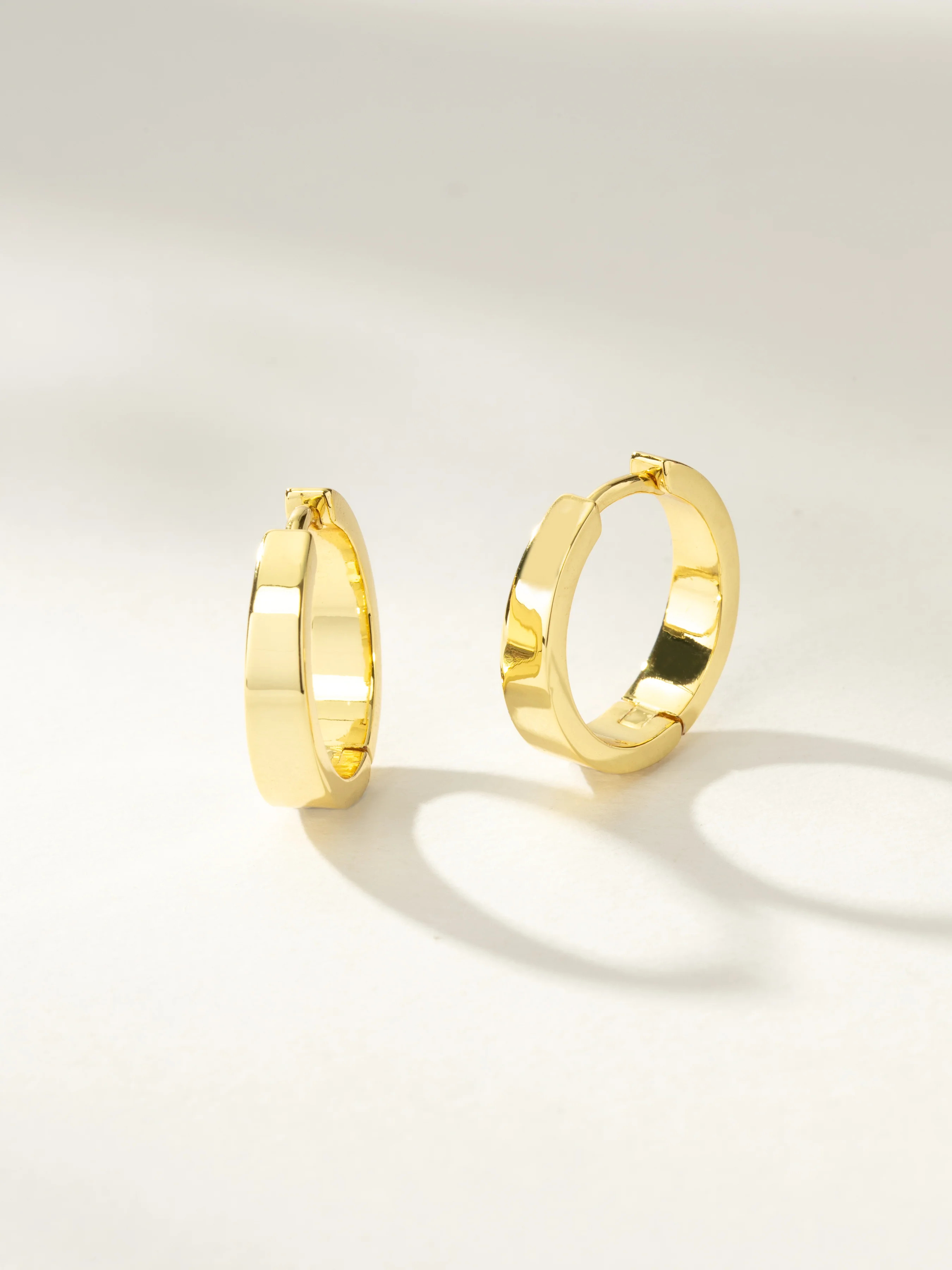 Lose My Number Hoop Earrings in Gold | Uncommon James | Uncommon James