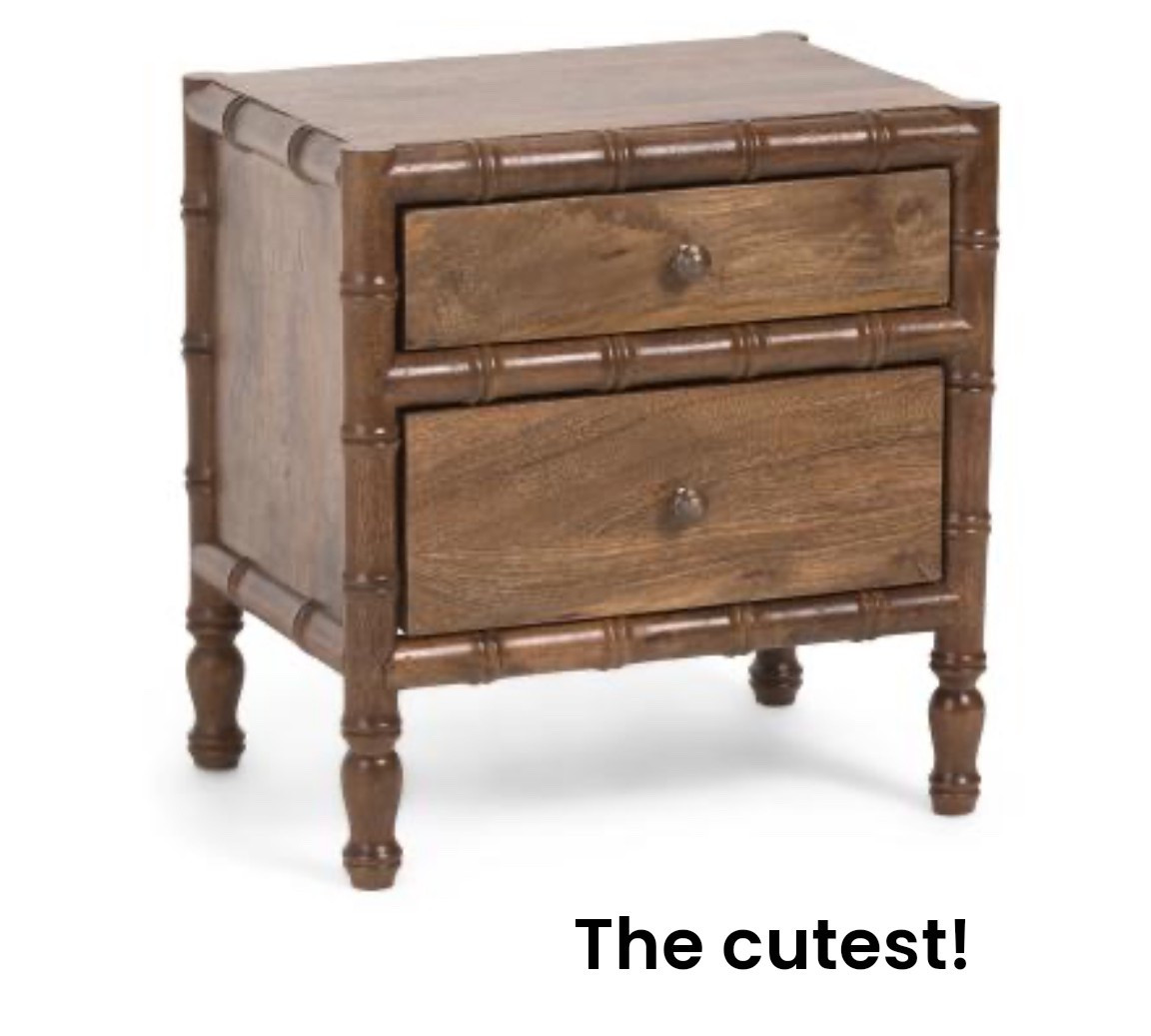 Bamboo inspired night stands! 

#LTKmomlife #LTKHome #LTKSaleAlert
