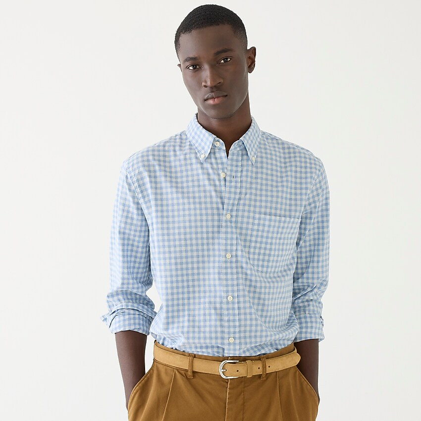 Secret Wash organic cotton poplin shirt | J. Crew US