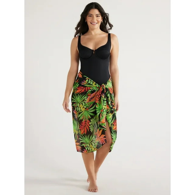 Sofia by Sofia Vergara Women's Tropical Pareo, One Size | Walmart (US)