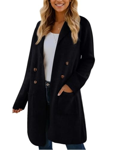 CiCiBird Women Fall Long Cardigan Sweater Trendy Knit Jacket Coat Dressy Blazer Coatigan | Amazon (US)